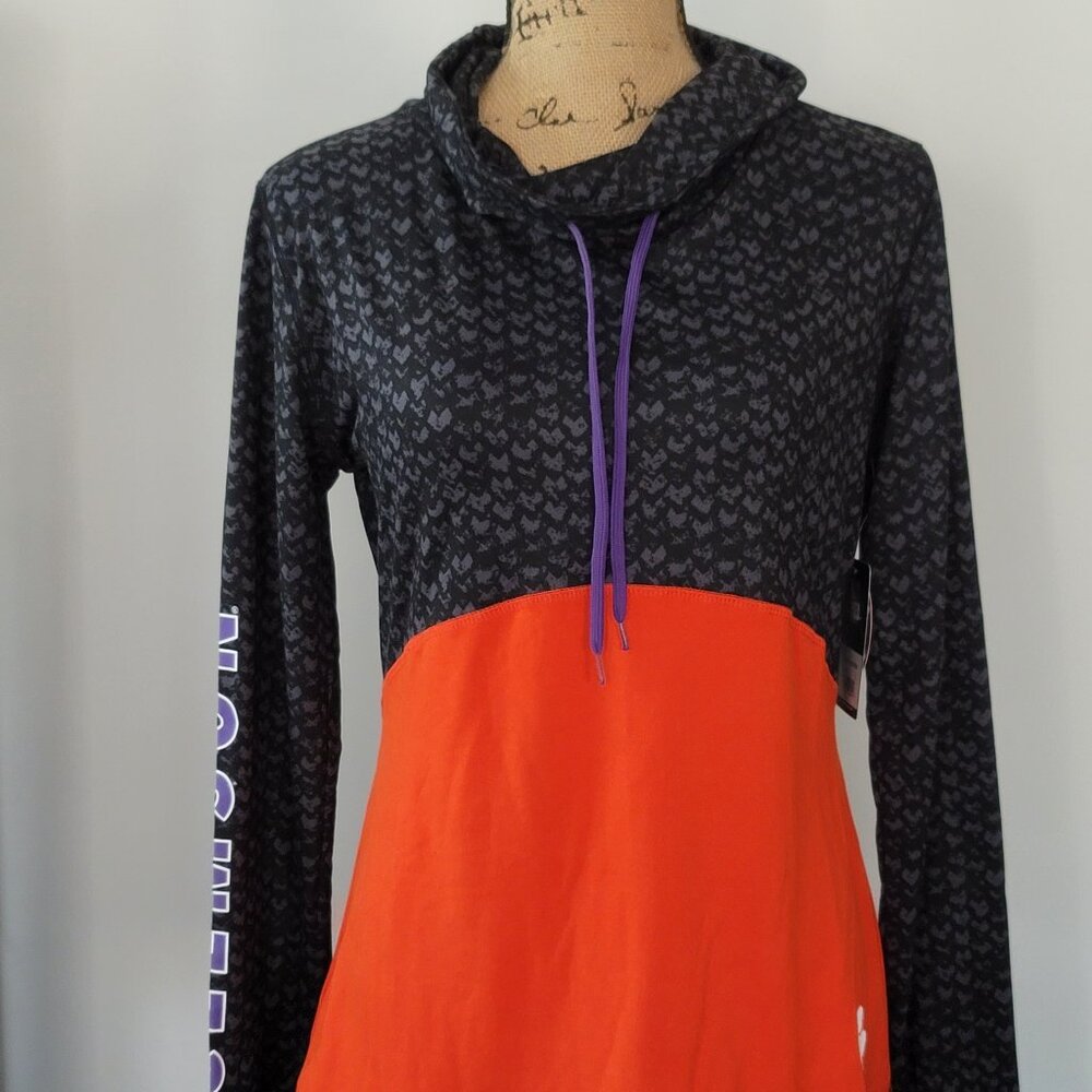 Colosseum Cowl neck Long Sleeve Clemson Shirt Large New with Tag!
